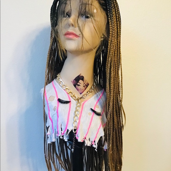 Beautiful Free Part Synthetic Lace Front Wigs with Baby Hair Box Braids - Picture 14 of 14